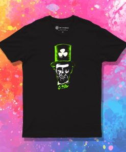 Abe Lincoln Irish Shamrock St. Patricks Day Themed Design T Shirt