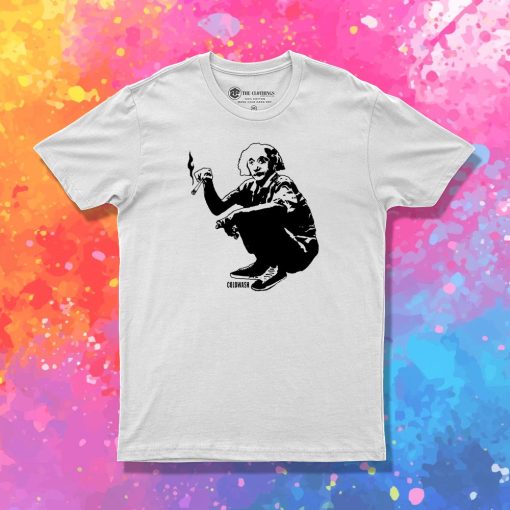 Albert Einstein Smoking T Shirt