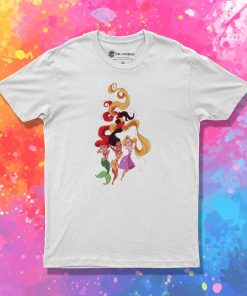 Ariel Rapunzel and Pocahontas Disney Princess T Shirt