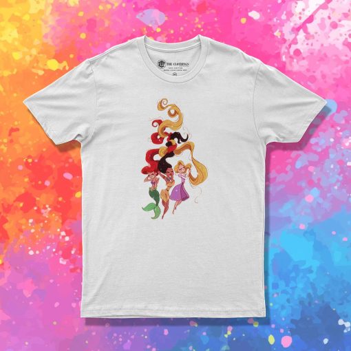 Ariel Rapunzel and Pocahontas Disney Princess T Shirt