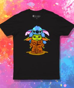 Baby Stitch And Baby Yoda Are Friends T Shirt