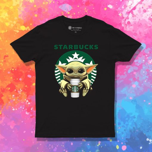 Baby Yoda Hug Starbucks T Shirt