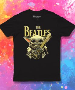 Baby Yoda Hugs The Beatles T Shirt