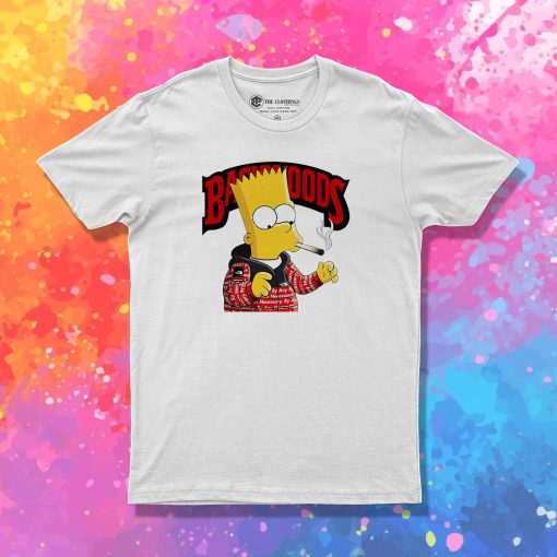 Backwoods Bart Simpson Smoking T Shirt