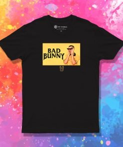 Bad Bunny Black and yellow T Shirt