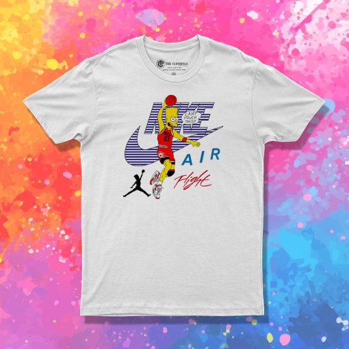 Bart Simpson Nike Air Flight Funny T Shirt