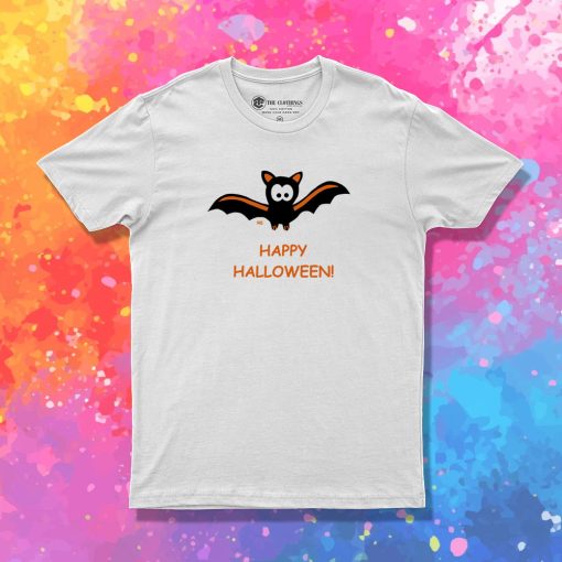 Bat Happy Halloween Moon Vampire T Shirt