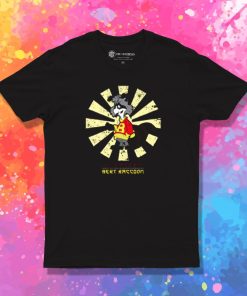 Bert Raccoon Retro Japanese T Shirt