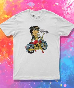 Betty Boop Biker Cartoon T Shirt