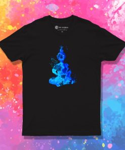 Blue Buddha Silhouette T Shirt