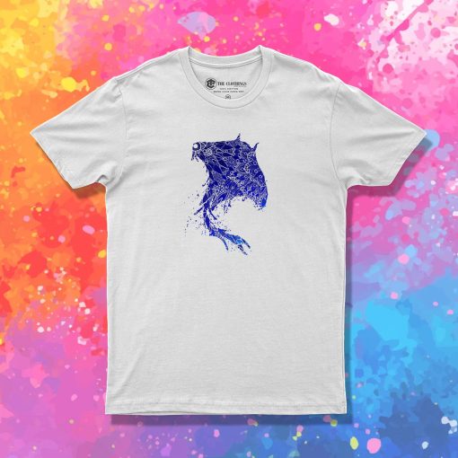 Blue Mandala Stingray T Shirt