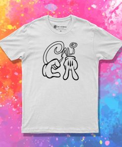 CALIFORNIA Mickey Hands T Shirt