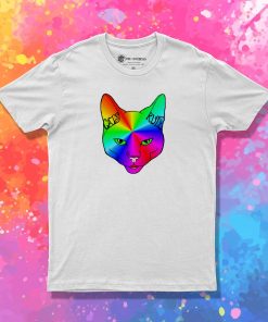 Cats Rule Rainbow Meow T Shirt