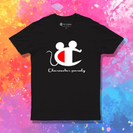 Champion Mickey Mouse Logo Parody T Shirt