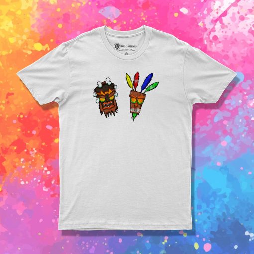 Crash Bandicoot Uka Uka et Aku Aku T Shirt