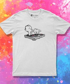 DJ Turntables Cartoon Hands T Shirt