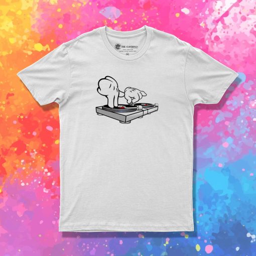 DJ Turntables Cartoon Hands T Shirt