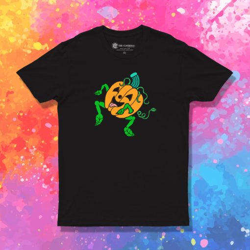 Dancing Joyful Pumpkin Pup T Shirt