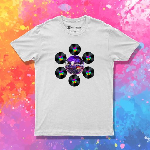 Disco Rainbow Album Flower T Shirt