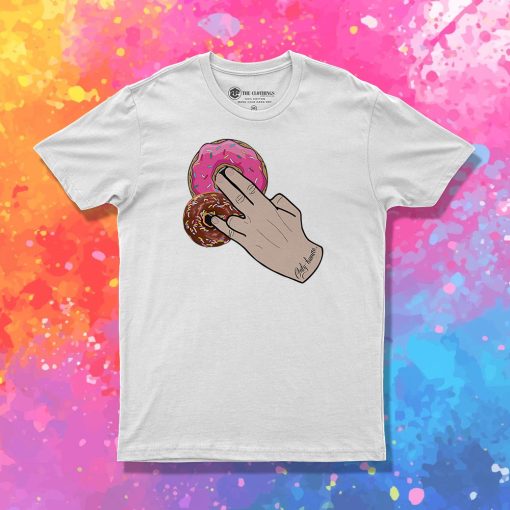 Dunkin Donuts Only Human Hand T Shirt