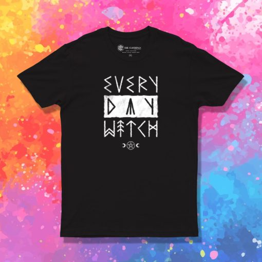 Every Day Witch Goth Runes T Shirt