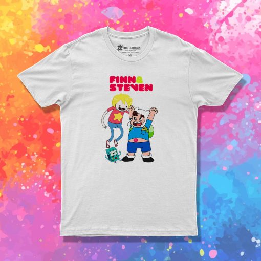 Finn and Steven Universe Character T Shirt