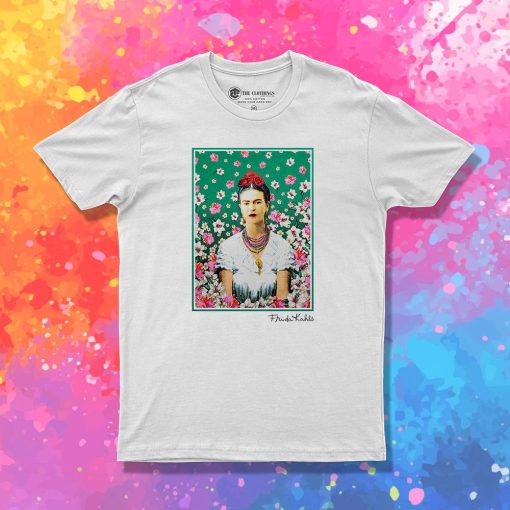 Frida Kahlo Floral Vintage T Shirt