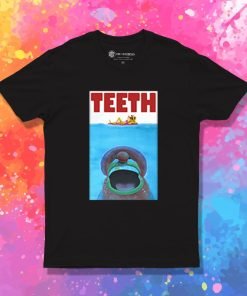 Funny Jaws Movie Teeth T Shirt