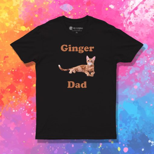 Ginger Cat Dad T Shirt