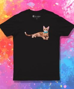 Ginger Cat with Teal Bow Tie T Shirt