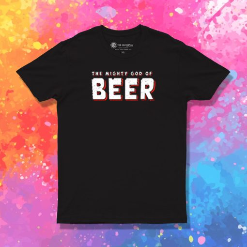 God of Beer Logo White T Shirt