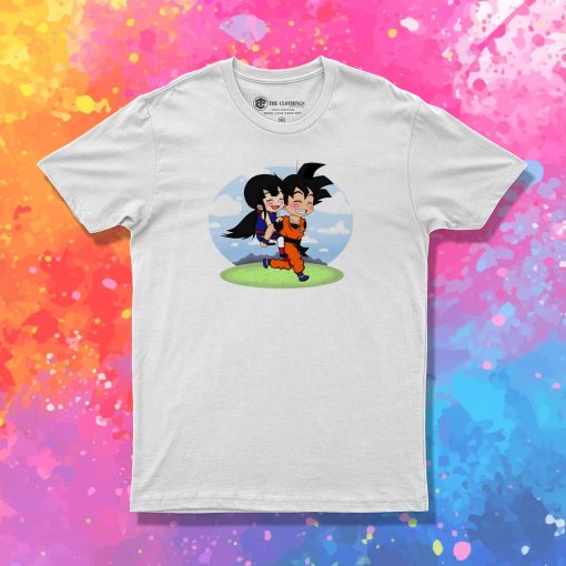 Goku and Chichi Chibi T Shirt