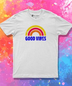 Good Vibes Rainbow Vintage T Shirt