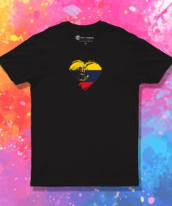 Grungy I Love Venezuela Heart Flag T Shirt