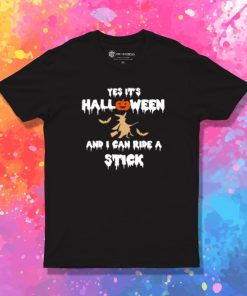 Halloween Witch and Stick T Shirt