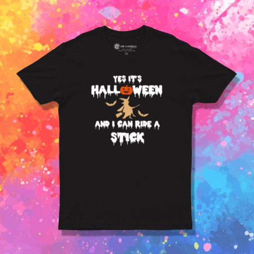 Halloween Witch and Stick T Shirt