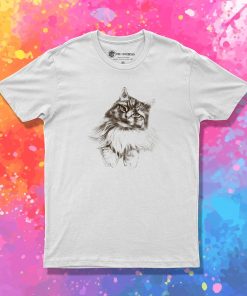 Hand Draw Cat T Shirt