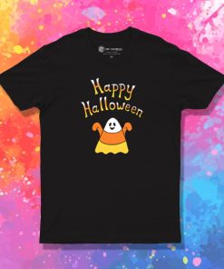 Happy Halloween Candy Corn Ghost T Shirt