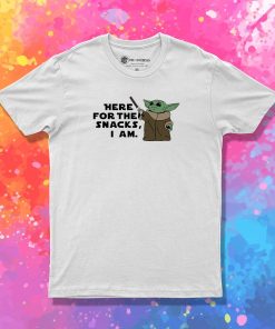 Here For The Snacks Yoda T Shirt