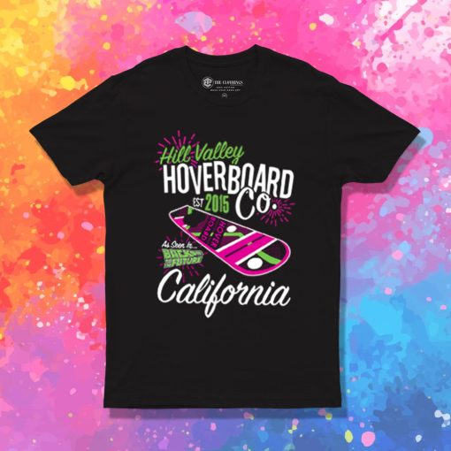 Hill Valley Hoverboard Back To The Future Vintage T Shirt