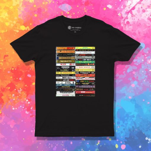 Hip Hop Casette Collection Retro T Shirt