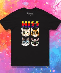 Hiss Funny Cats Kittens Rock Rockin T Shirt