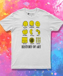 History of Art Smiley Face T Shirt