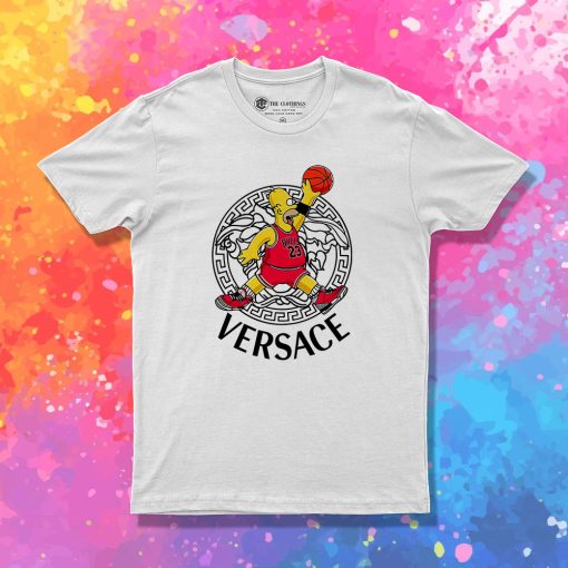 Homer Jordan Versace T Shirt