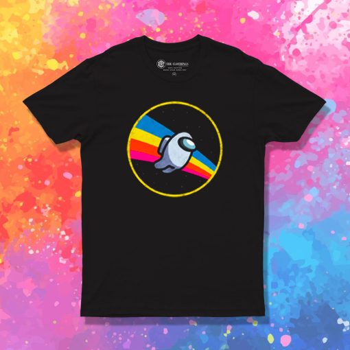 Retro Space Flying T Shirt