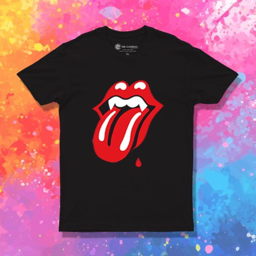 Rolling Stones Vampire Logo T Shirt