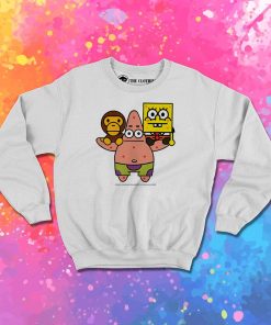 2008 Baby milo Bape X Spongebob Rare Sweatshirt