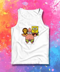 2008 Baby milo Bape X Spongebob Rare Tank Top