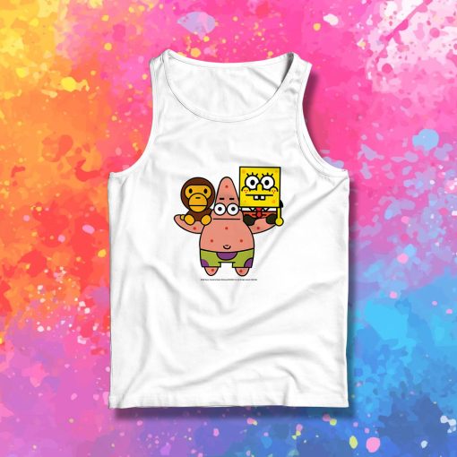 2008 Baby milo Bape X Spongebob Rare Tank Top