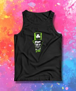 Abe Lincoln Irish Shamrock St. Patricks Day Themed Design Tank Top